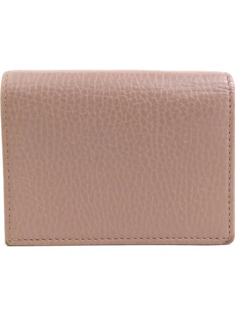 GUCCI GG Marmont Bifold Wallet Beige Leather - - Picture 3 of 9